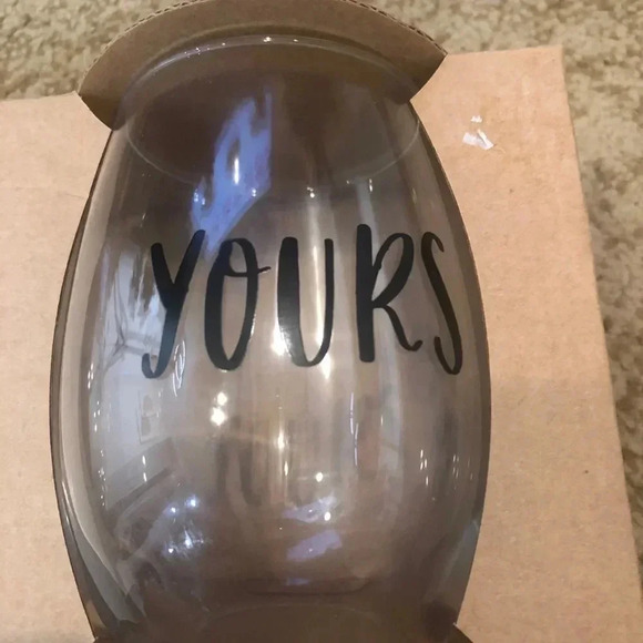 Set / 2 stemless wine glasses clear - Picture 2 of 4